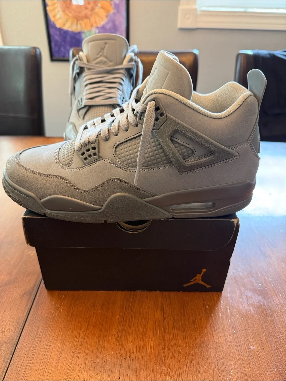 Jordan Retro High-Top Sneakers in Grey